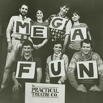 Cast photo of the Practical Theatre Company 1983