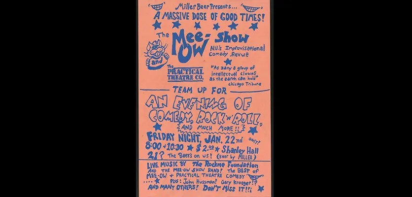 flyer for Mee-ow show