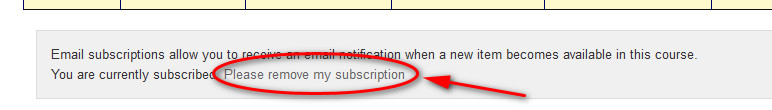 unsubscribe