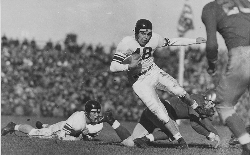 Otto playing football